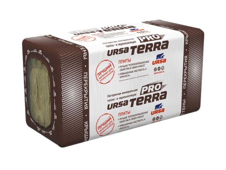 Утеплитель Ursa Terra Pro 34 PN 1200х600х50 мм, 24 шт. в уп