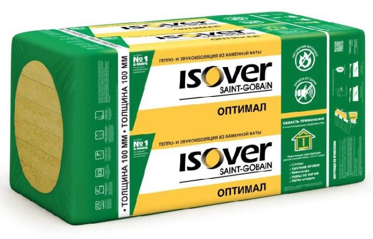 Утеплитель Изовер Руф Н Оптимал 1000х600х150 мм, 2 шт. уп